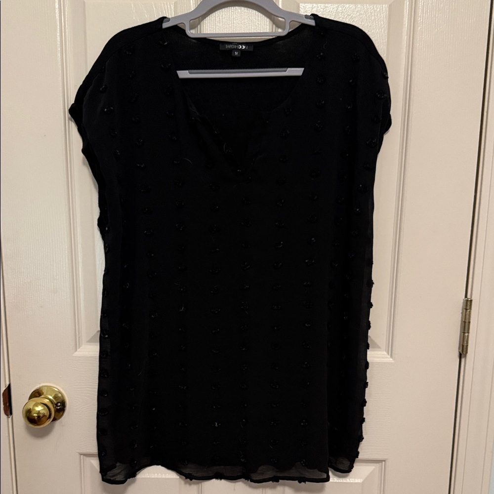Papermoon Elegant Black Blouse